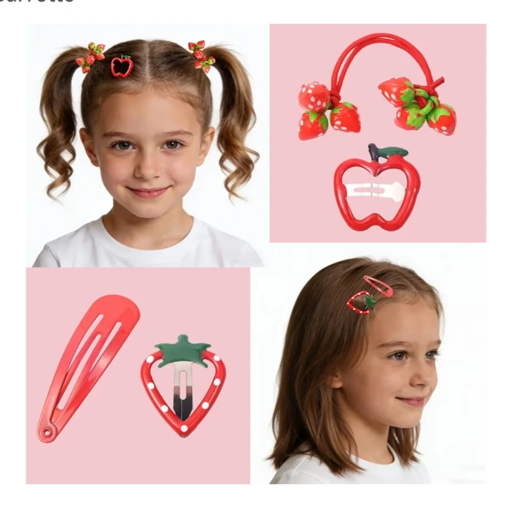 Colorful Fruit Hair Accessories Set